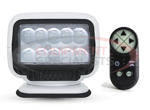 (Sound Off Signal) [EWL30004ST] GOLIGHT®, Model 30004ST, Permanent Mount with wireless handheld remote, Rectangular, White Housing w/ Stainless Steel Mounting Bracket - Spot Beam w/White LEDs