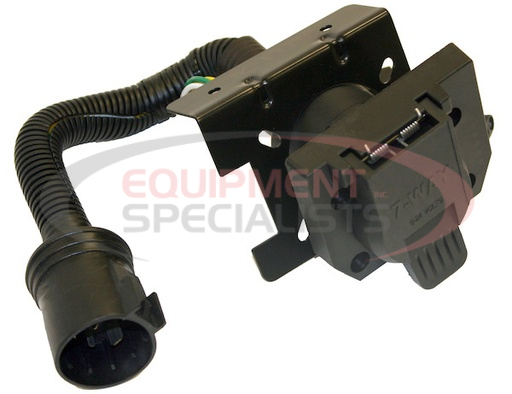 (Buyers) [TC1774P] 7-WAY DUAL-PLUG OEM TRAILER CONNECTOR WITH 8 INCH PREWIRED CABLE