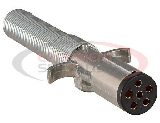 (Buyers) [TC2061] 6-WAY DIE-CAST METAL TRAILER CONNECTOR WITH SPRING - TRAILER SIDE