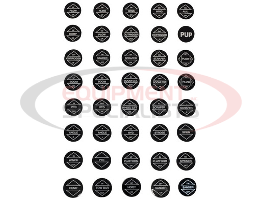 (Buyers) [VSK040] Remote Valve Cable Control Knob Decal Sheet