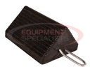 Heavy Duty Rubber Wheel Chock with Handle 10x8x5 Inch