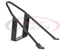 BLACK POWDER COATED STEEL WHEEL MOTORCYCLE CHOCK 12X18X12.25 INCH
