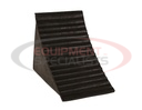 Heavy Duty Rubber Wheel Chock with Molded-In Handle/Chain Eye 7x10.25x8.13 Inch
