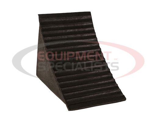 (Buyers) [WC2556A] Heavy Duty Rubber Wheel Chock with Molded-In Handle/Chain Eye 7x10.25x8.13 Inch