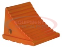 Large Orange Polyurethane Wheel Chock 8.69x11.25x8.13 Inch