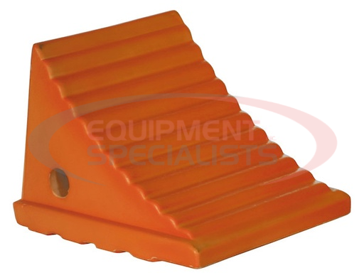 (Buyers) [WC8118] Large Orange Polyurethane Wheel Chock 8.69x11.25x8.13 Inch