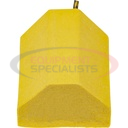 Composite Wheel Chock Set 9.5x6x4 Inch with 32.75 Inch Rope