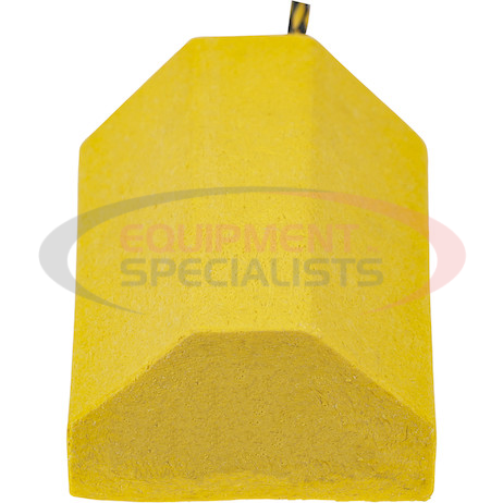 (Buyers) [WC9642Y] Composite Wheel Chock Set 9.5x6x4 Inch with 32.75 Inch Rope