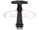 4-7/8 Inch Easy Grip Rubber Hood Catch With A-Bracket