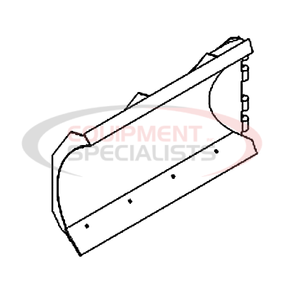 (Boss Products) [BAR00400-01] BLADE HALF, RTII, RIGHT (9'2) [WELD] [RED]