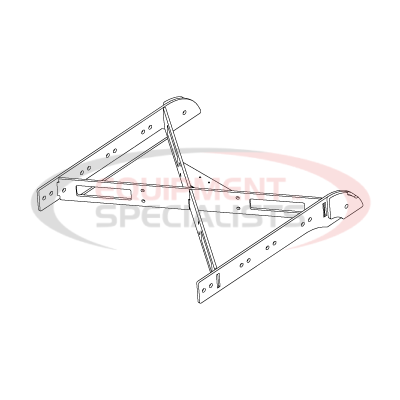 (Boss Products) [RPL24706-03] X BRACE ASM, HITCH, DRAG PRO 180Z [BLACK]