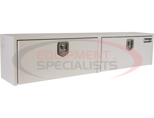 (Buyers) [1702880] 18x16x72 Inch White Steel Topsider Truck Box