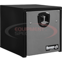 18X18X18 INCH BLACK STEEL TRUCK BOX WITH STAINLESS STEEL DOOR