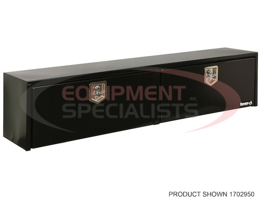 (Buyers) [1702980] 18X16X72 INCH BLACK STEEL TOPSIDER TRUCK BOX
