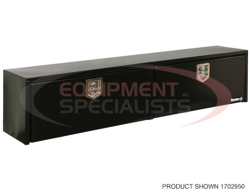 (Buyers) [1703020] 18x16x96 Inch Black Steel Topsider Truck Box