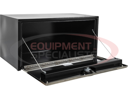 (Buyers) [1708710] 18X24X48 Inch Black Steel Truck Box With Stainless Steel Door