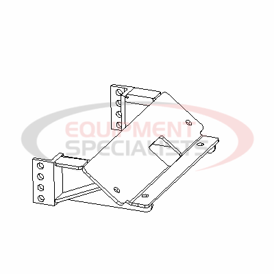 ANGLE BRKT, DAKOTA, 97-99 [WELD] [BLACK]