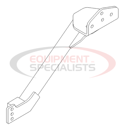 (Boss) [LTA05116-03] ANGLE BRKT, DR, C4500/5500, 03+ [WELD, BLK]