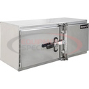 18x24x48 Inch Smooth Aluminum Underbody Truck Tool Box - Double Barn Door, Cam Lock Hardware