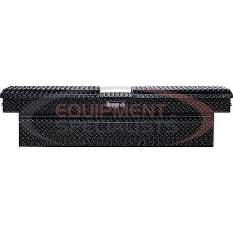 (Buyers) [1720423] 23x27x71 Inch Gloss Black Diamond Tread Aluminum Gull Wing Truck Box