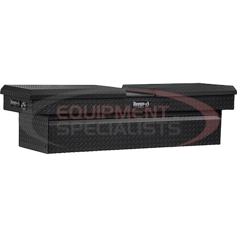 (Buyers) [1722410] 18x20x71 Inch Textured Matte Black Diamond Tread Aluminum Gull Wing Truck Box