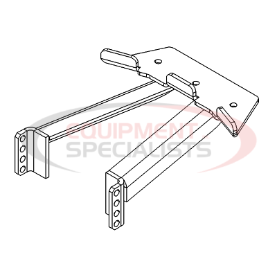 (Boss) [LTA05681-03] ANGLE BRKT, TOYOTA TUNDRA, 07UP [WELD, BLK]