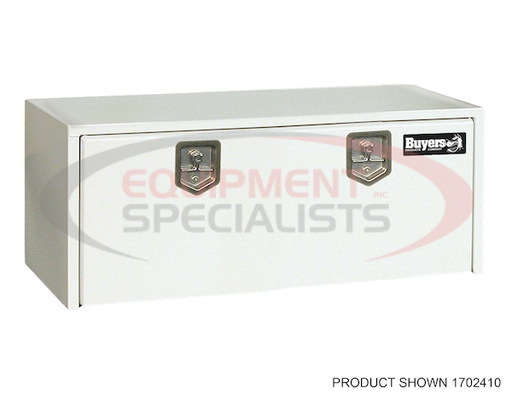 (Buyers) [1702425] 18x18x72 Inch White Steel Underbody Truck Box
