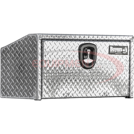 (Buyers) [1705166] 14/10.74x12x24 Inch Diamond Tread Aluminum Underbody Truck Box With Slanted Back