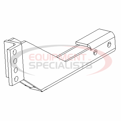 (Boss) [LTA09821-03] ANGLE BRKT, DS, DODGE, 1/2T, 06+ [WELD, BLK]