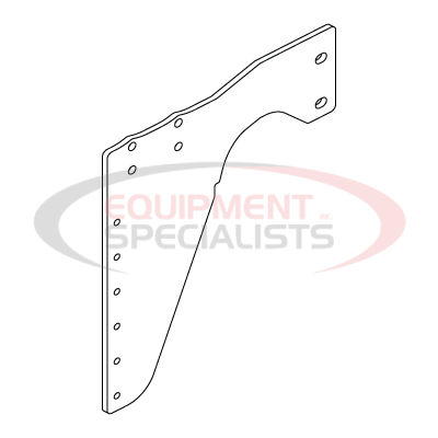 (Boss) [LTA11149-03] SIDE PLATE, JOHN DEERE 5, 3 CYL, PS [BLACK]