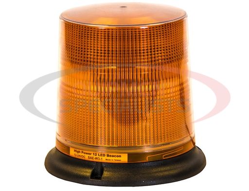(Buyers) 6.5 INCH BY 6.5 INCH AMBER LED BEACON LIGHT WITH TALL LENS
