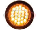 4 INCH AMBER ROUND RECESSED STROBE