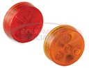 2 INCH RED ROUND MARKER/CLEARANCE LIGHT WITH 4 LED KIT (INCLUDES GROMMET)