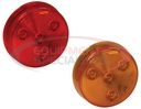 2.5 INCH RED ROUND CLEARANCE/MARKER LIGHT KIT WITH 4 LEDS (PL-10 CONNECTION, INCLUDES GROMMET AND PLUG)