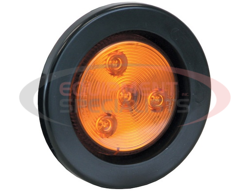 (Buyers) BULK 2.5 INCH RED ROUND MARKER/CLEARANCE LIGHT WITH 4 LED