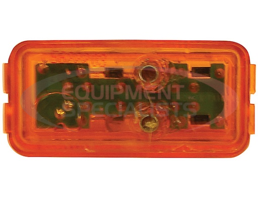 (Buyers) 2.5 INCH RED SURFACE MOUNT/MARKER CLEARANCE LIGHT KIT WITH 3 LEDS (PL-10 CONNECTION, INCLUDES BRACKET AND PLUG)