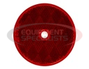 3.1875 INCH RED ROUND DOT BOLT-ON REFLECTORS