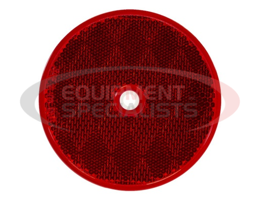 (Buyers) 3.1875 INCH RED ROUND DOT BOLT-ON REFLECTORS
