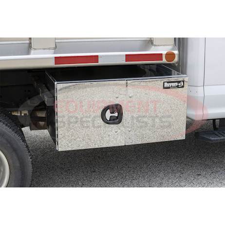 (Buyers) [1705510] 18x18x36 Inch Pro Series Smooth Aluminum Barn Door Underbody Truck Tool Series with Stainless Steel Doors - Double Barn Door, 3-point Compression Latch