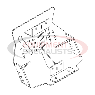(Boss) [LTA12186-03] SKID PLT WLDMT, TEXT STPDE/HAVOC [BLACK]