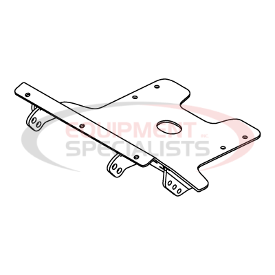 (Boss) [LTA12421-03] SKID PLT WLDMT, KAWI MULE PRO, 2015+ [BLAK]