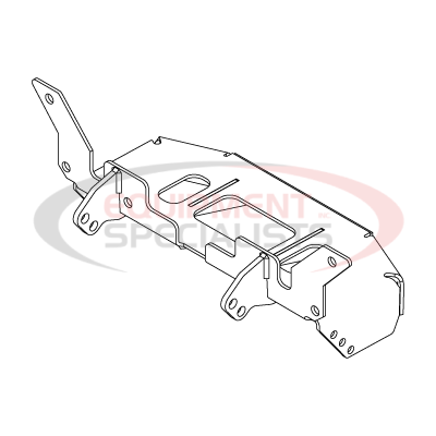 SKID PLT ASSY, UTV, KUBOTA, 13+ [BLACK]