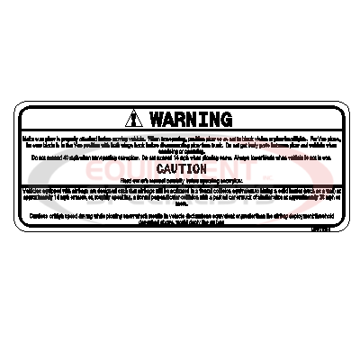 DECAL, BLADE WARNING