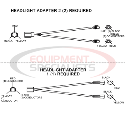 (Boss) [MSC03448] ADAPTER-LIGHT, GM 90-99 (4 LAMP) 11PIN