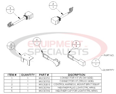 (Boss) [MSC03800] CONNECTOR UPGRADE KIT (PLOWVEH)