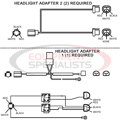 ADAPTER-LIGHT, DODGE 99-01 (4 LAMP) 11PIN