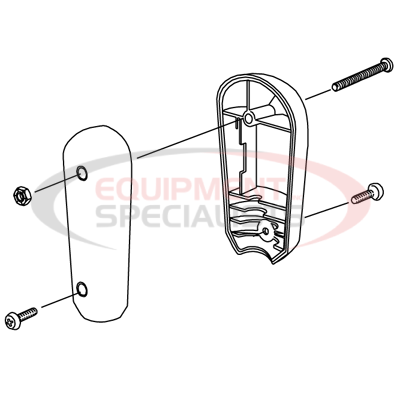 JOYSTICK HANDLE, STR BLD W/HARDWARE