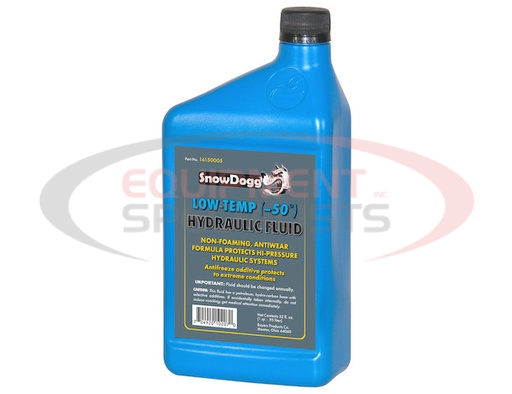 (Buyers) [16150020] SnowDogg® LOW-TEMPERATURE HYDRAULIC FLUID (ONE CASE, FOUR 1 GALLON BOTTLES)