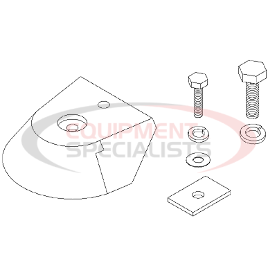 SNOW CATCHER KIT, 10'V (LOWPROFILE) W/HDW