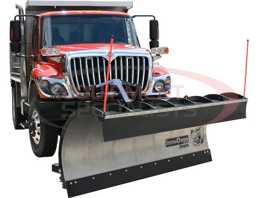 (Buyers) [1667120100] SnowDogg Full Trip Stainless Municipal Plow Assembly 11 Foot x 36 Inch-Drop Pin